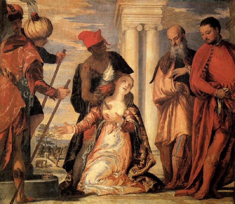 Paolo Veronese The Martyrdom of St.Justina Sweden oil painting art